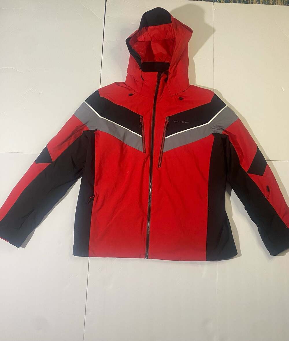 Obermeyer Men's Red and Black Insulated Ski Jacket
